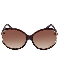 Salvatore Ferragamo 61 mm Dark Brown Sunglasses