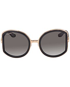 Salvatore Ferragamo SF719S 52 mm Black/Gold Sunglasses