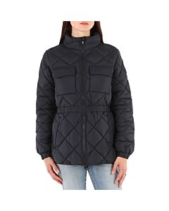 Save The Duck Ladies Black Eris Quilted Jacket, Brand Size 1 (Small)