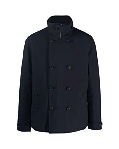Save The Duck Ladies Blue Black Audrey Trench Jacket