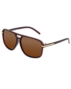 Simplify Reed 59 mm Brown Sunglasses