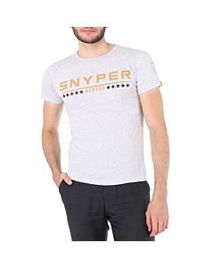 Snyper Men's Grey/ Gold T-Shirt