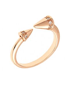 Sole du Soleil Lupine Collection Women's 18k RG Plated Spike Fashion Ring