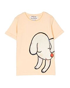 Stella Mccartney Girls Lonesome Puppy Motif T-Shirt