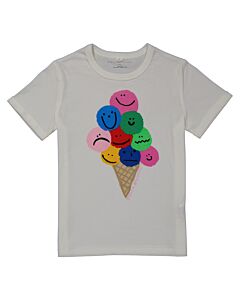 Stella McCartney Kids Ice Cream Cone Print Cotton T-Shirt