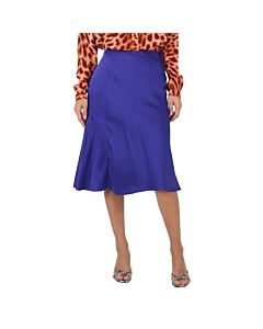 Stella McCartney Ladies Violet Double Satin Midi Slip Skirt, Brand Size 36 (US Size 2)