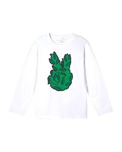 Stella McCartney Pure White Peace Leaf T-Shirt