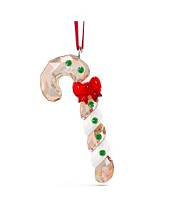 Swarovski Holiday Cheers Multicolored Gingerbread Candy Cane Ornament