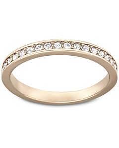 Swarovski Ladies White/Rose-gold Tone Plated Rare Ring