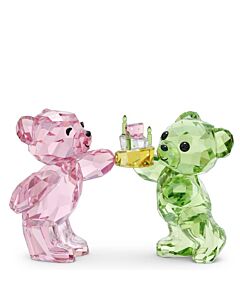 Swarovski Multicolored Crystal Kris Bear Birthday Figurines