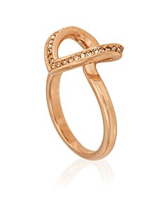 Swarovski Rose Gold Cupidon Ring- Size 55