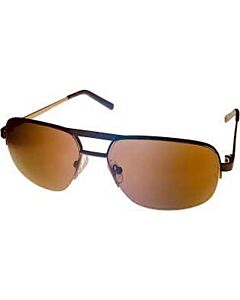 Timberland 58 mm Matte Dark Brown Sunglasses