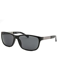 Timberland 59 mm Shiny Black Sunglasses