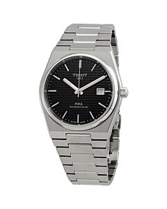 Men's T-Classic Stainless Steel Black Dial Watch