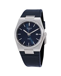 Men's T-Classic Leather Blue Dial Watch
