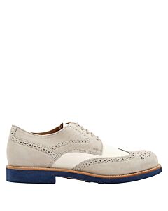 Tods Men's Perforated Two-Tone Nubuck Oxford Brogues