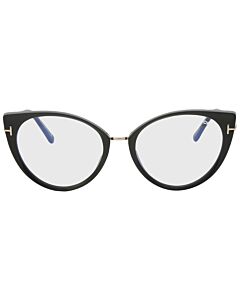 Tom Ford 54 mm Shiny Black/Rose Gold Eyeglass Frames