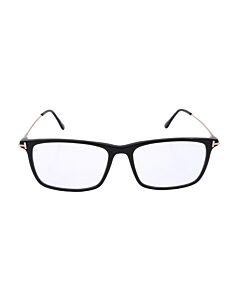 Tom Ford 56 mm Shiny Black/Shiny Rose Gold/T Logo Eyeglass Frames
