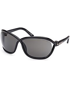 Tom Ford 68 mm Shiny Black Sunglasses