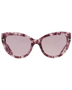 Tom Ford Anya 55 mm Violet Havana Sunglasses