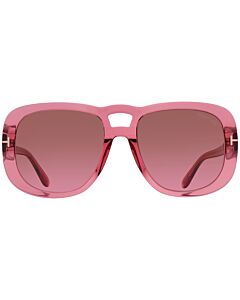 Tom Ford Billie 56 mm Transparent Pink Sunglasses