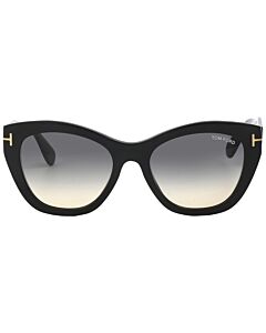 Tom Ford Cara 56 mm Shiny Black Sunglasses