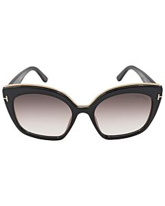 Tom Ford Chantalle 55 mm Shiny Black Sunglasses