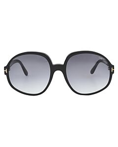 Tom Ford Claude 61 mm Shiny Black Sunglasses