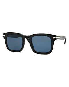 Tom Ford Dax 48 mm Shiny Black Sunglasses