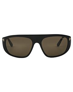Tom Ford Edward 58 mm Shiny Black Sunglasses