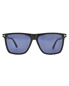 Tom Ford Fletcher 57 mm Shiny Black Sunglasses
