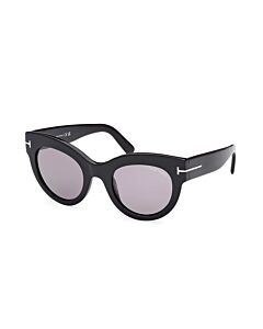Tom Ford Lucilla 51 mm Shiny Black Sunglasses