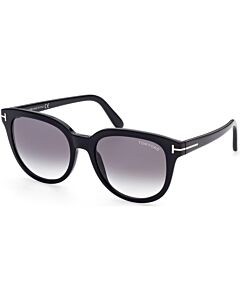 Tom Ford Olivia 54 mm Shiny Black Sunglasses