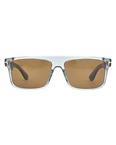 Tom Ford Philippe 58 mm Shiny Transparent Grey Sunglasses