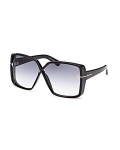 Tom Ford Yvonne 63 mm Shiny Black Sunglasses