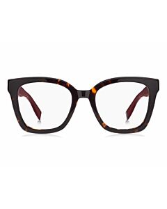 Tommy Hilfiger 50 mm Red Havana Eyeglass Frames