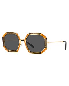 Tory Burch 52 mm Gold/Dark Grey Sunglasses