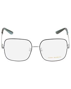 Tory Burch 52 mm Navy Enamel/Shiny Silver Eyeglass Frames