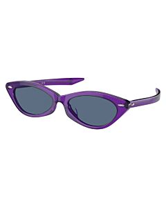 Tory Burch 53 mm Transparent Purple Sunglasses