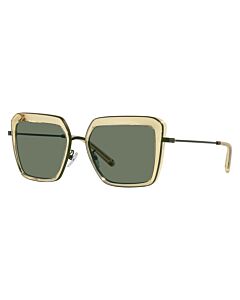 Tory Burch 53 mm Transparent Yellow Sunglasses