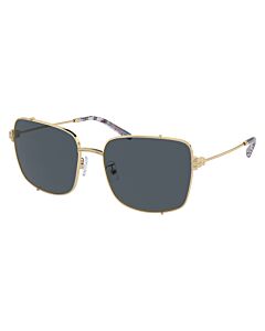 Tory Burch 56 mm Shiny Light Gold Sunglasses