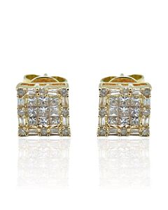 Tresorra 18K Yellow Gold Diamond Stud Earrings