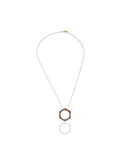 Tresorra 18K Yellow Gold Hexagon Strawberry Quartz Ring/NecklaceRing Size: 5.75Length: 16 inches