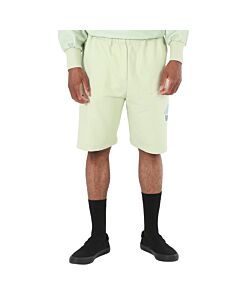 Undercover Men's Green House Print Wide-Leg Sweat Shorts