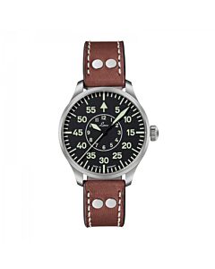 Unisex Aachen Leather Black Dial Watch