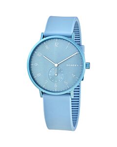 Unisex Aren Kulor Silicone Light Blue Dial Watch