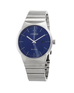 Unisex Axiom Stainless Steel Blue Dial Watch