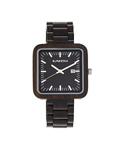 Unisex Berkshire Wood Black Dial Watch