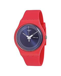 Unisex Berry Rail Silicone Black Dial Watch