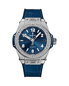 Unisex Big Bang Alligator Blue Dial Watch